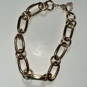 Gold link choker chain “New”